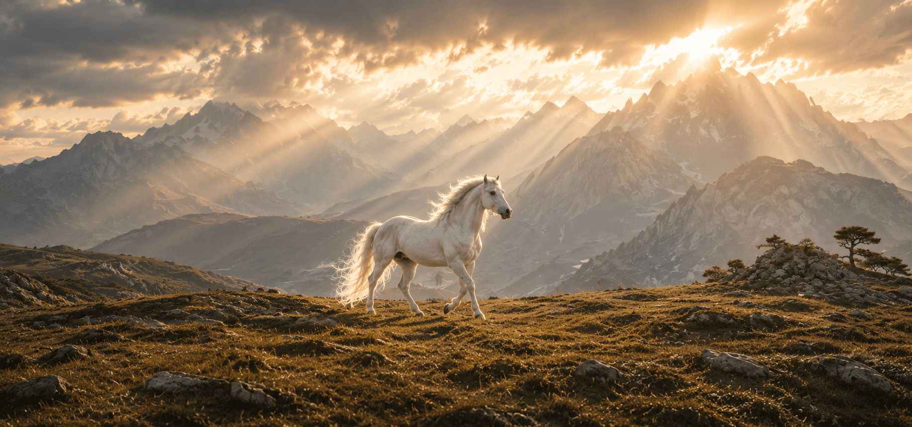 A visual detail for the Horse zodiac story, representing movement, openness, vitality, and annual symbolism.