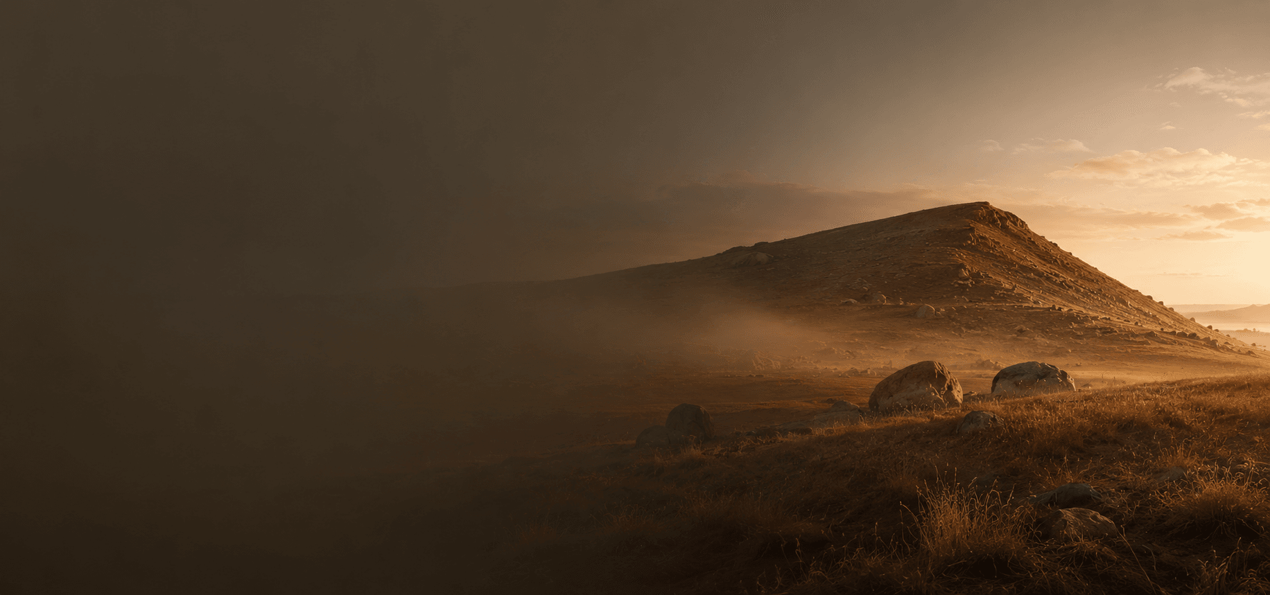 A warm earth-toned scene with natural texture, representing the Earth element, grounding, nourishment, stability, and patience.